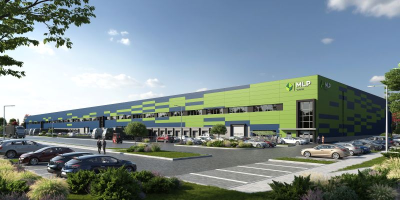 MLP Group, MLP Park Spreenhagen. Projektentwicklung, Logistik, Lagerung von Batterien und Akkus, Gewerbegrundstücke, Lager